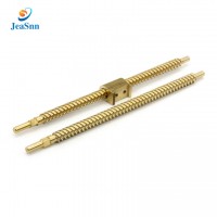 China supplier wholesale brass cnc milled ball screw 20mm trapezoidal threaded rod