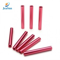 Customized Aluminum Colored Anodized Finish Round Spacers,aluminum anodized spacer